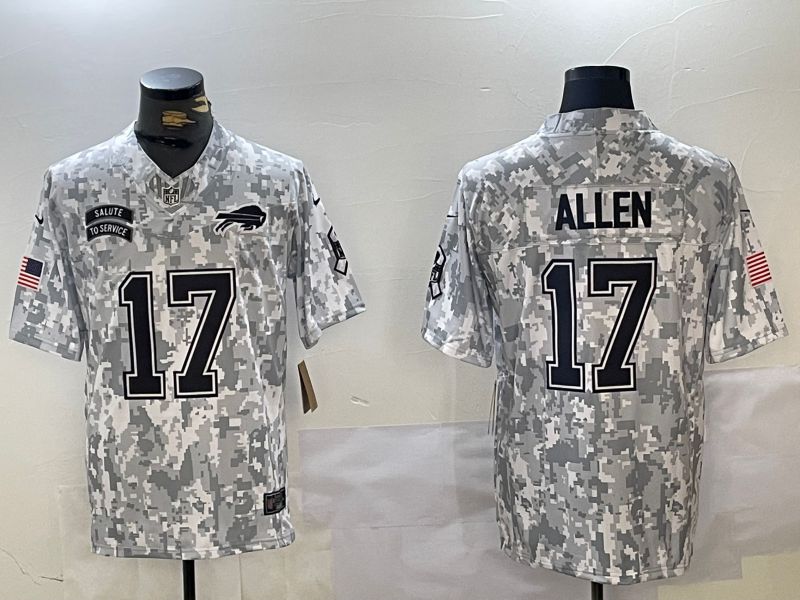 Men Buffalo Bills #17 Allen Nike Arctic Camo 2024 Salute to Service Limited NFL Jersey->indianapolis colts->NFL Jersey